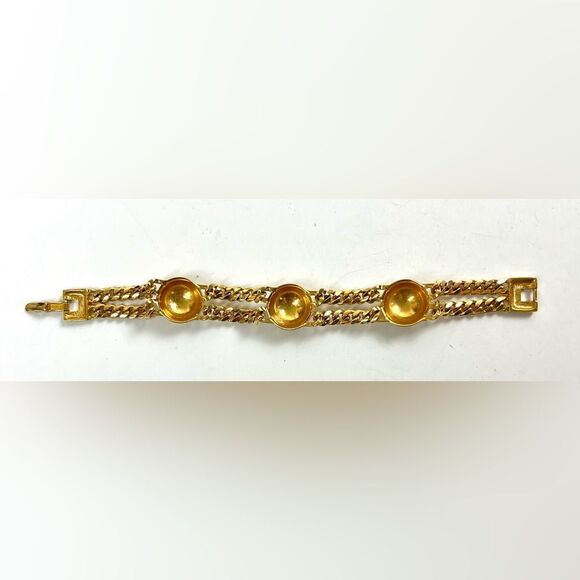 Vintage Monet Elegant Gold Chain Bracelet - Picture 7 of 9